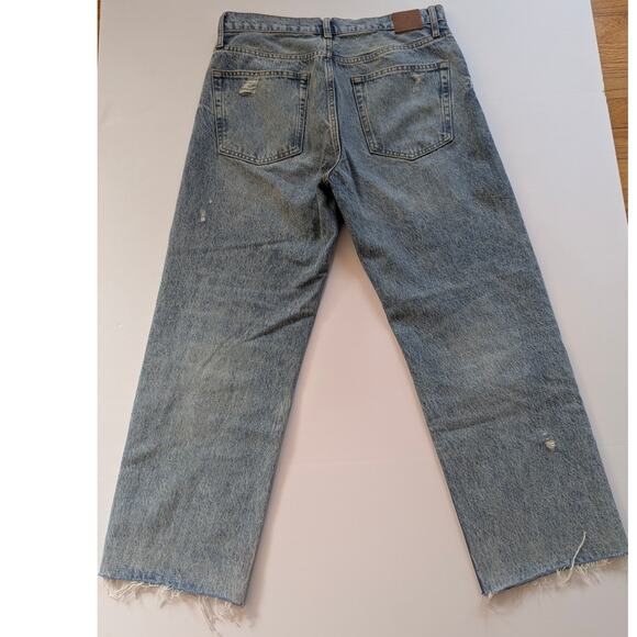 ANNIE BING GAVIN RELAXED STRAIGHT BLUE RESERVIOR SIZE 30 - Picture 3 of 12